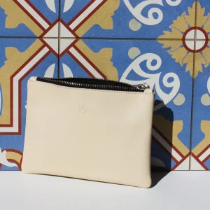 Cartera de cuero cruda
