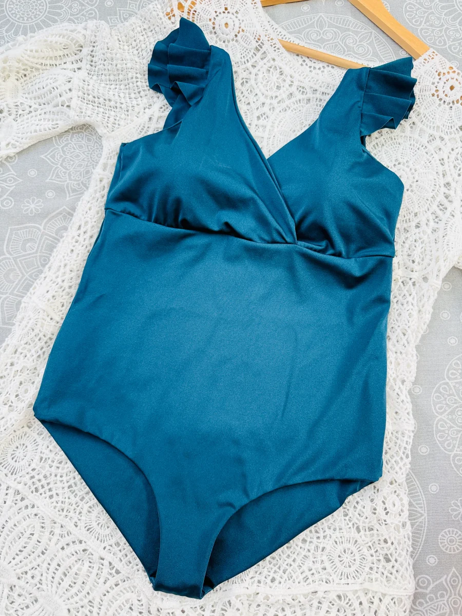 Traje de baño Margaret azul petroleo - Imagen 4