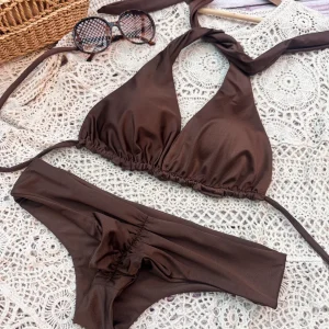 Tanga fitness tiro normal mocha mousse