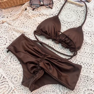 Tanga fitness tiro medio mocha mousse