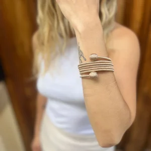 Brazalete Khadija Espiral Metalizados