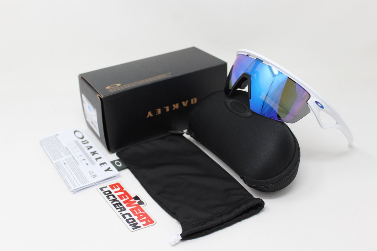 Oakley Sphaera Matte White Prizm Sapphira Polarizadas - Imagen 7