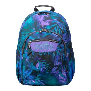 Mochila Totto Acuareles Electric Nature - 44cm