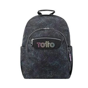 Mochila escolar adaptable a carro Totto Acuareles Salpicado - 44cm