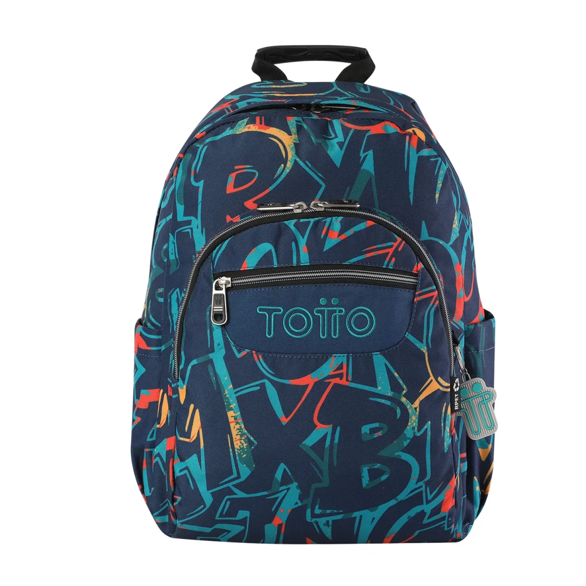 Mochila escolar adaptable a carro Totto Acuareles Shock - 44cm - Imagen 2
