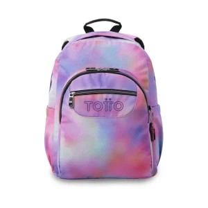 Mochila escolar adaptable a carro Totto Acuareles BLOOM - 44cm