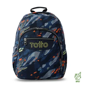 Mochila escolar adaptable a carro Totto Acuareles Groove - 44cm