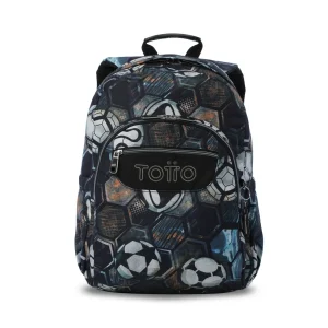 Mochila escolar adaptable a carro Totto Acuareles Soccer - 44cm