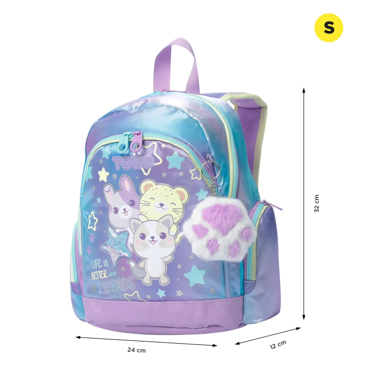 Mochila Infantil Totto Friends S - 32 cm - Imagen 3