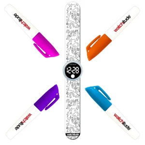 Reloj Coloreable Unicornios
