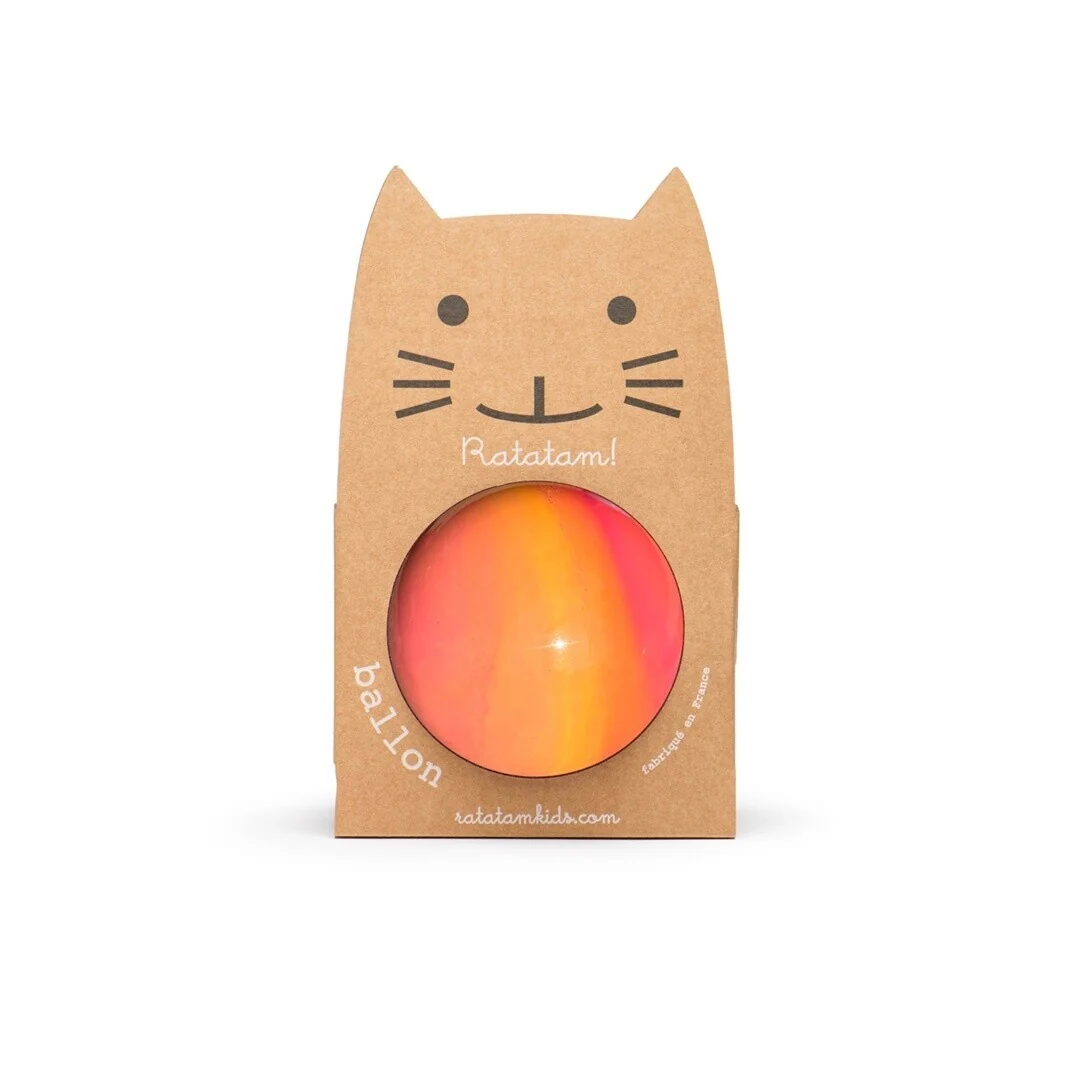 Pelota Gum Rosa-Naranja - 15cm