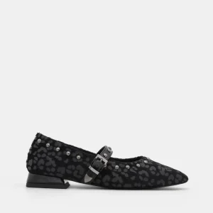 MERCEDITA NEGRA DE LEOPARDO CON TACHAS