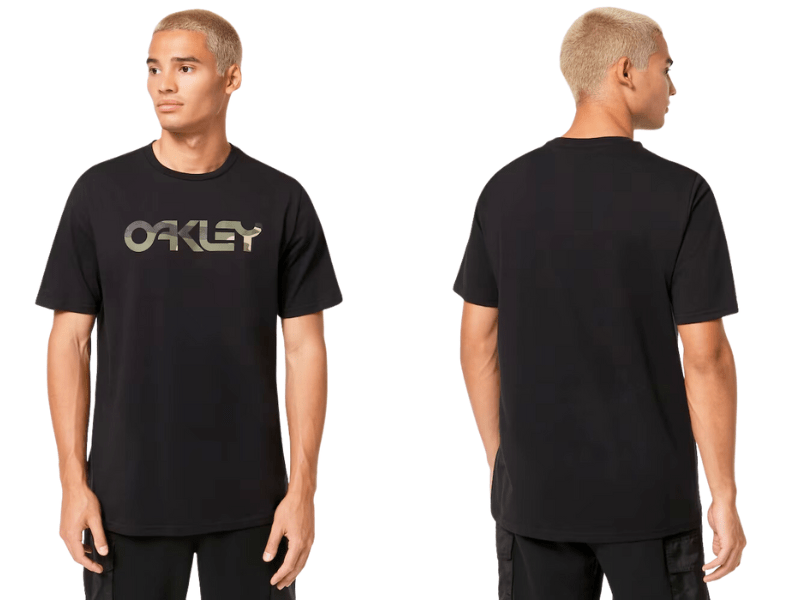 Camiseta Oakley Mark II Tee 2.0 Black Camo Talla Small - Imagen 4