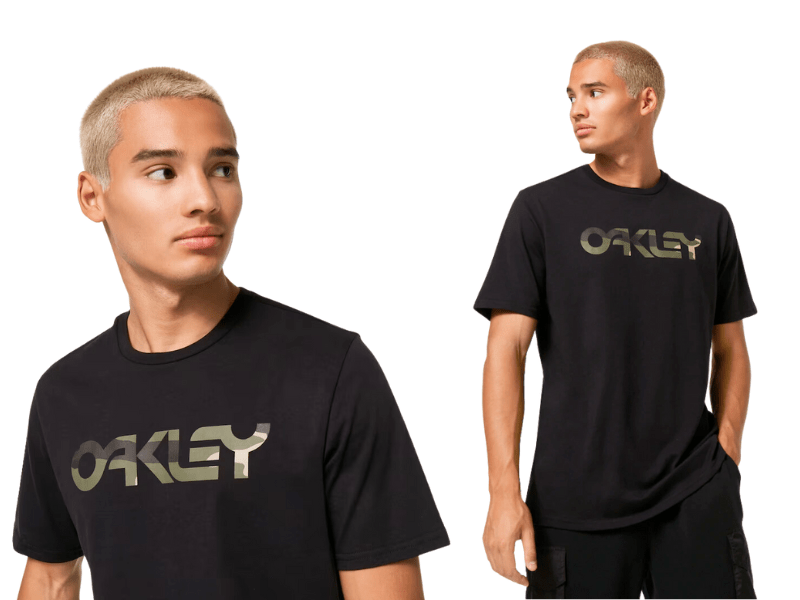 Camiseta Oakley Mark II Tee 2.0 Black Camo Talla Small - Imagen 5