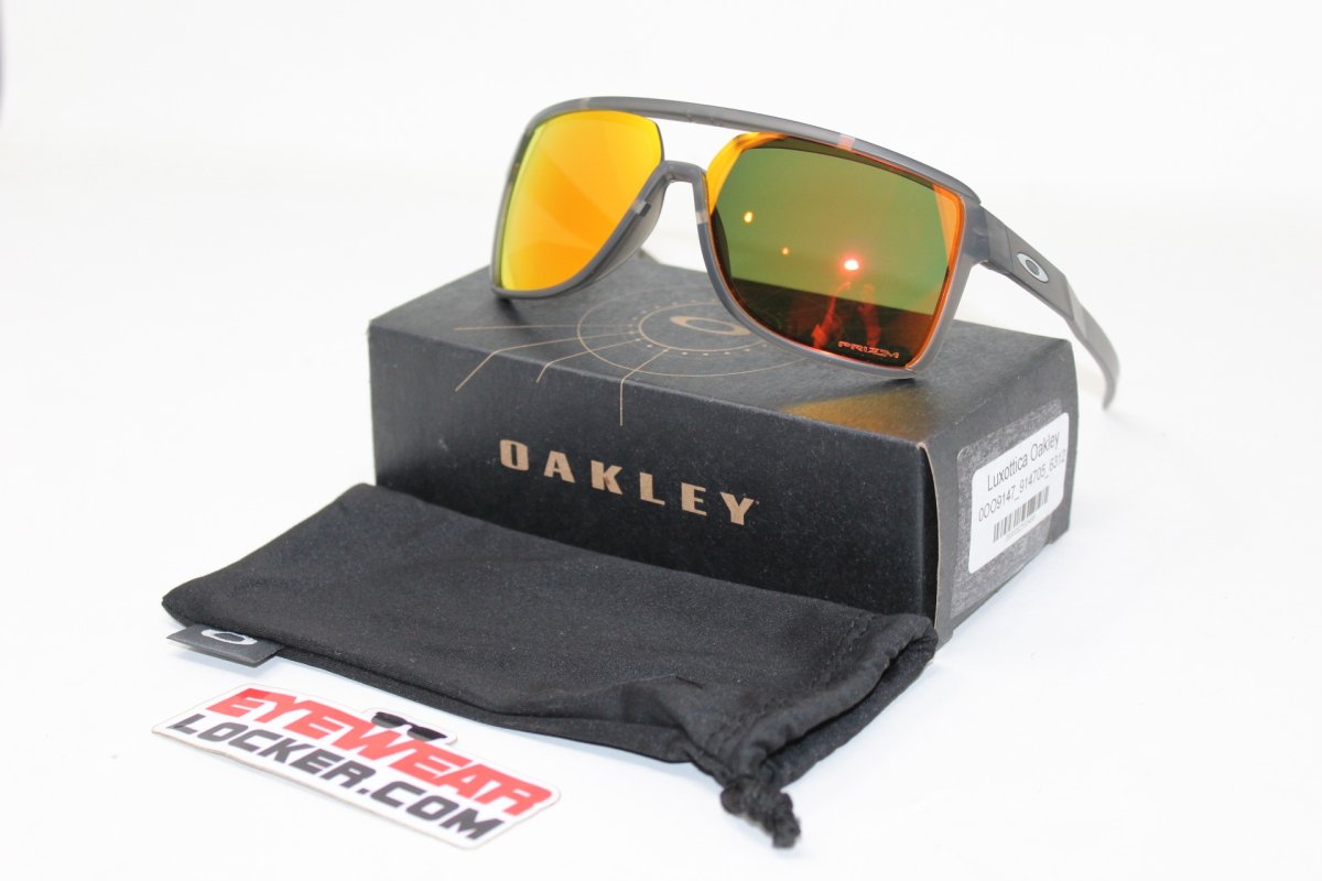 Oakley Castel Matte Grey Smoke Prizm Ruby - Imagen 8