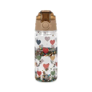 Botella Glitter Corazones
