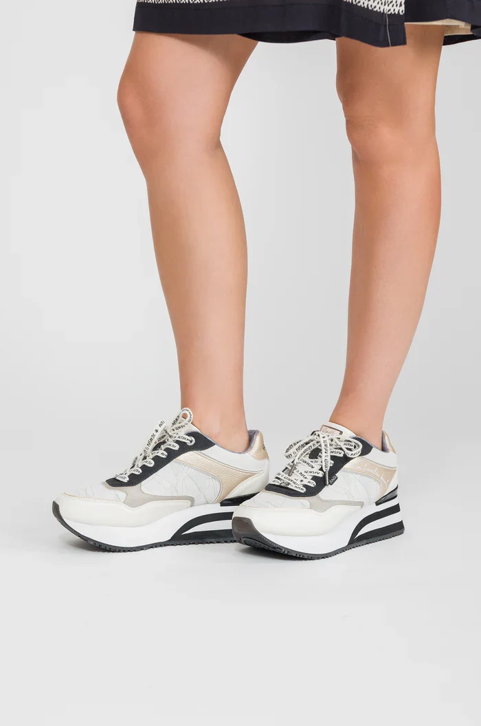 Deportivos con cuña Anekke Blancos - Imagen 3