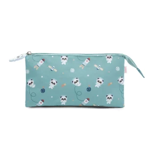 Estuche 3 compartimentos Pandas in Space