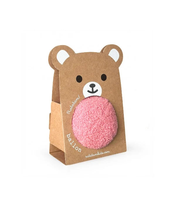 Pelota de Peluche Rosa - 12cm