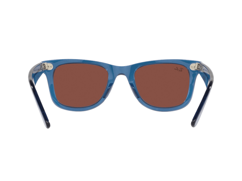 Ray Ban Wayfarer RB2140 Transparent Blue Brown - Imagen 4