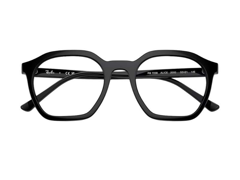 Ray Ban Alice RX7238 Polished Black - Imagen 5