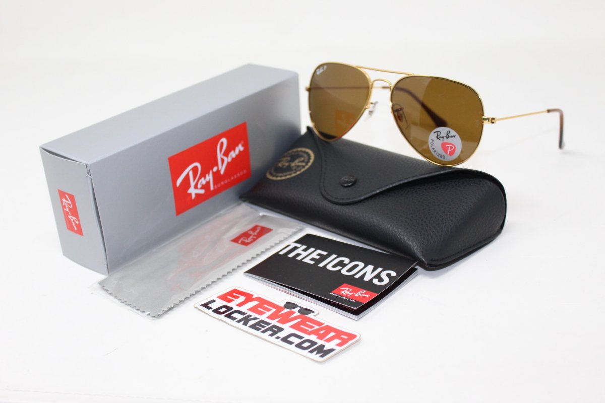 Ray Ban Aviador RB3025 Brown Gradient Polarizadas - Imagen 6