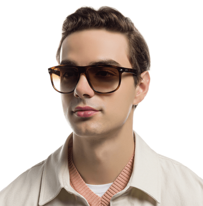 Ray Ban Boyfriend RB4147 Light Havana Brown Gradient - Imagen 3