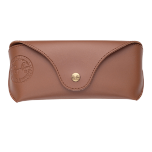 Estuche Ray Ban de Cuero Café Pulido