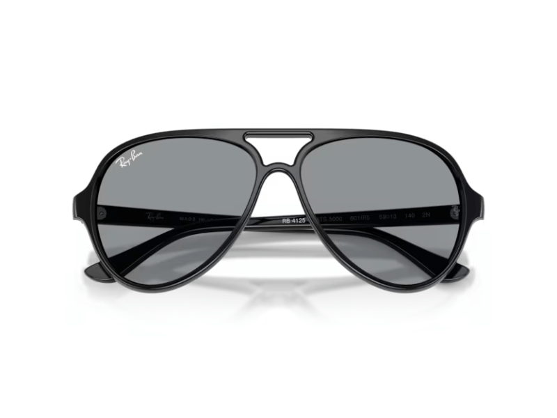 Ray Ban Cats RB4125 Polished Black Grey - Imagen 6