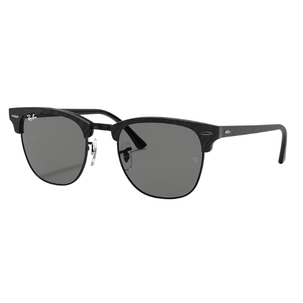 Ray Ban Clubmaster RB3016 Polished Black Dark Grey