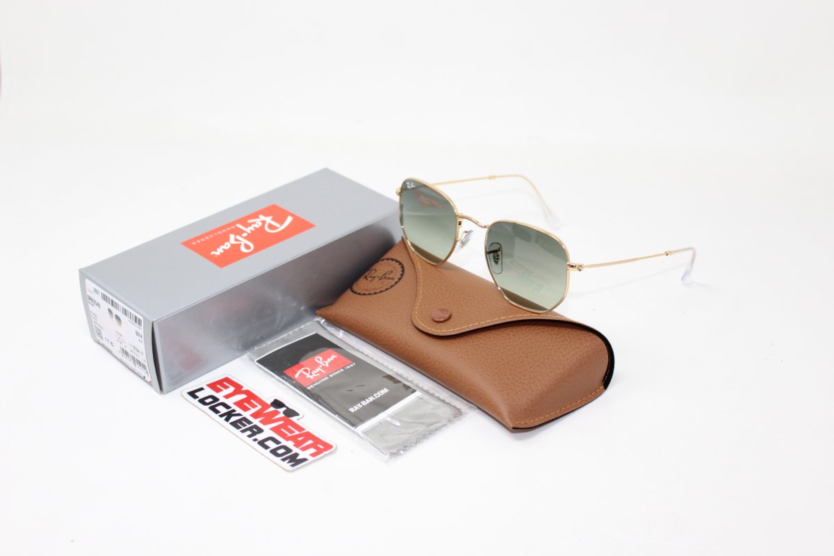 Ray Ban Hexagonal RB3548N Arista Green Vintage - Imagen 6