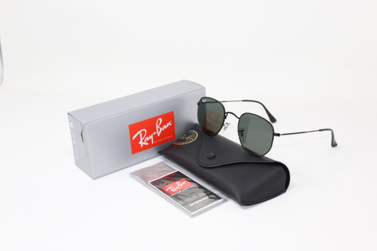 Ray Ban Hexagonal RB3548N Black Classic G-15 – 51mm - Imagen 5