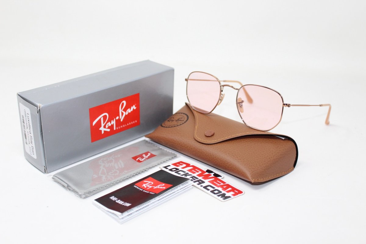 Ray Ban Hexagonal RB3548N Pink Evolve Fotocromáticas - Imagen 6