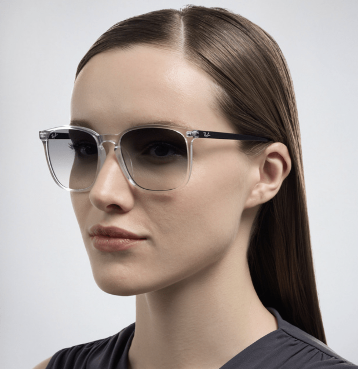 Ray Ban HighStreet RB4387 Tranparent Grey Gradient - Imagen 3