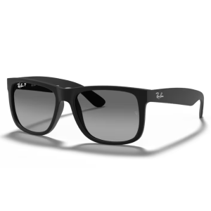 Ray Ban Justin RB4165 Matte Black Gris Degradado Polarizadas