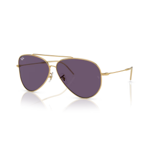 Ray Ban Aviador Reverse Oro Arista Violeta