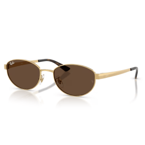 Ray Ban RB3774D Polished Gold Dark Brown 