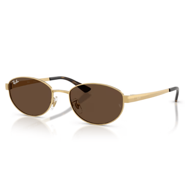 Ray Ban RB3774D Polished Gold Dark Brown - Imagen 2