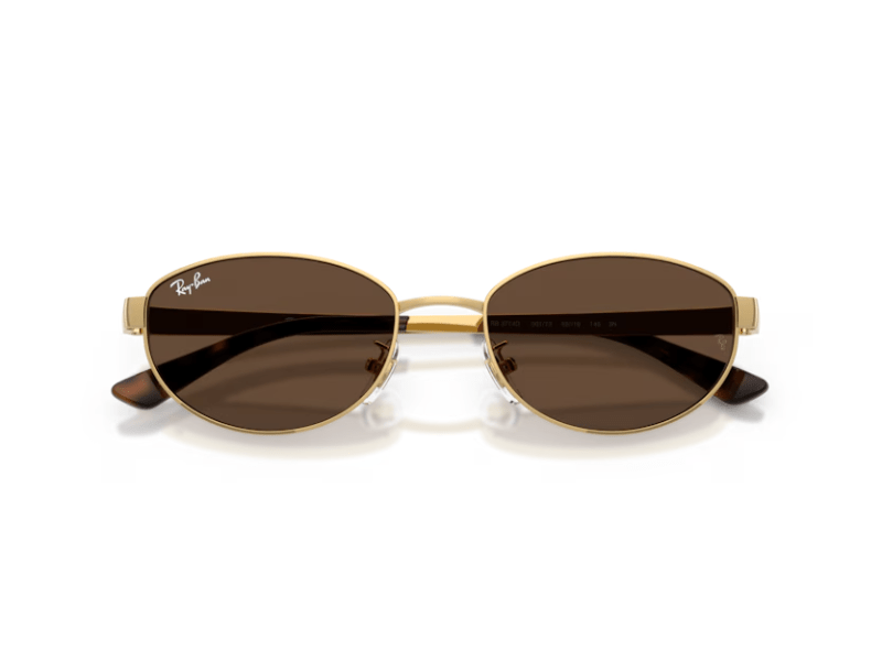 Ray Ban RB3774D Polished Gold Dark Brown - Imagen 6