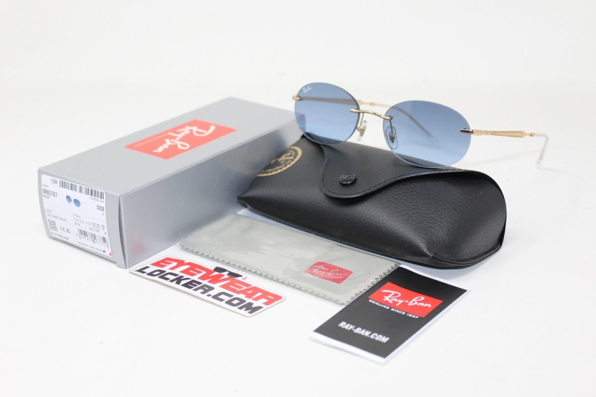Ray Ban RB767 Polished Gold Blue Gradient - Imagen 6