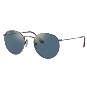 Ray Ban Round Titanium RB8247 Gunmetal Blue Polarizadas