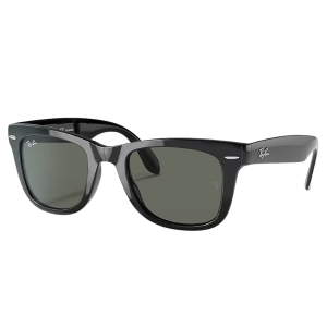 Ray Ban Wayfarer Folding RB4105 Polished Black Verde G-15