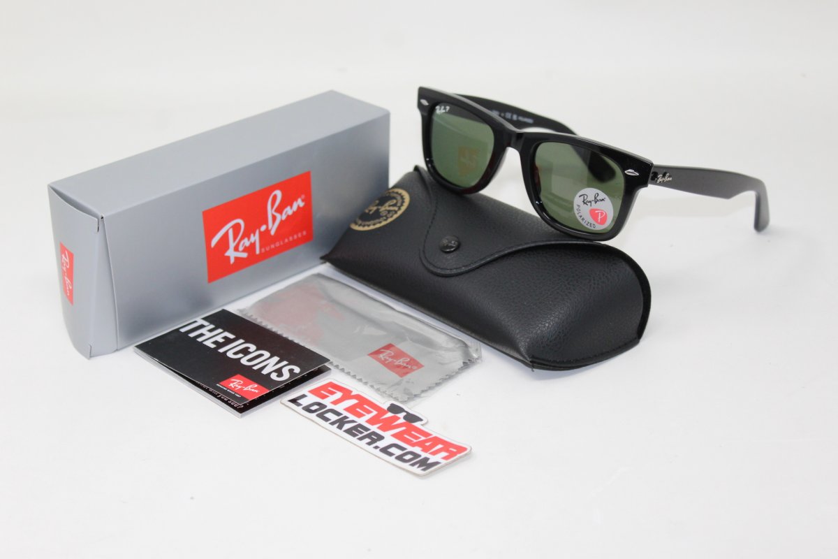 Ray Ban Wayfarer RB4340 Black G-15 Polarizadas - Imagen 6