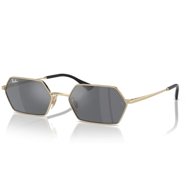 Ray Ban Yevi RB3728 Light Gold Dark Grey Silver
