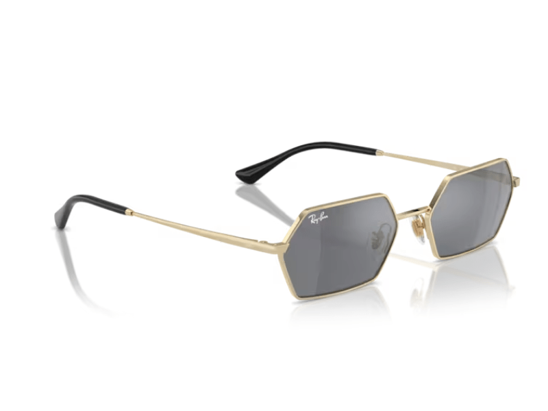 Ray Ban Yevi RB3728 Light Gold Dark Grey Silver - Imagen 4