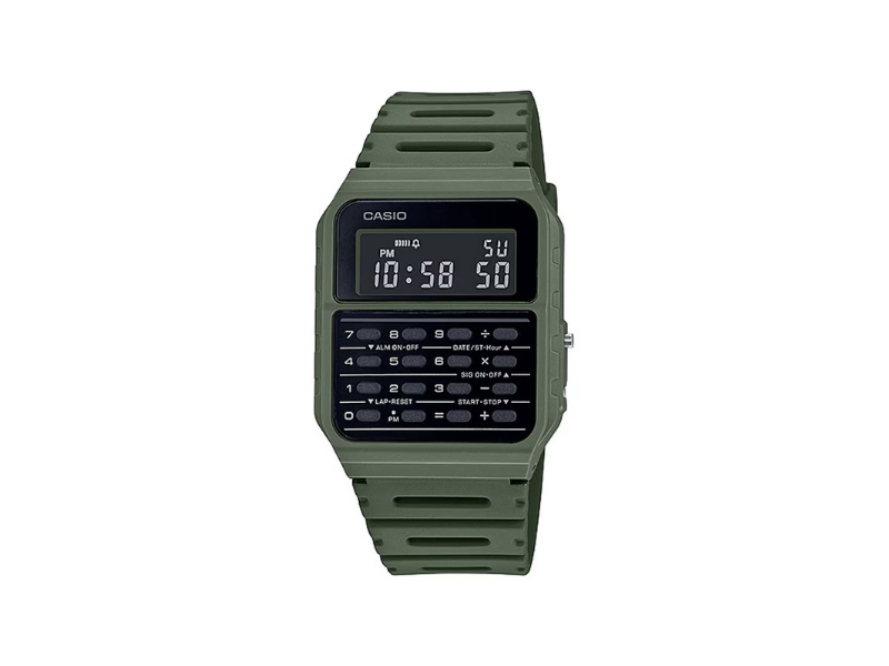Reloj Casio Digital Calculadora Verde Militar CA 53WF - Imagen 2