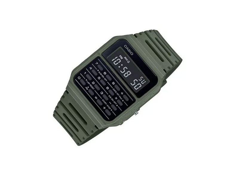 Reloj Casio Digital Calculadora Verde Militar CA 53WF - Imagen 4