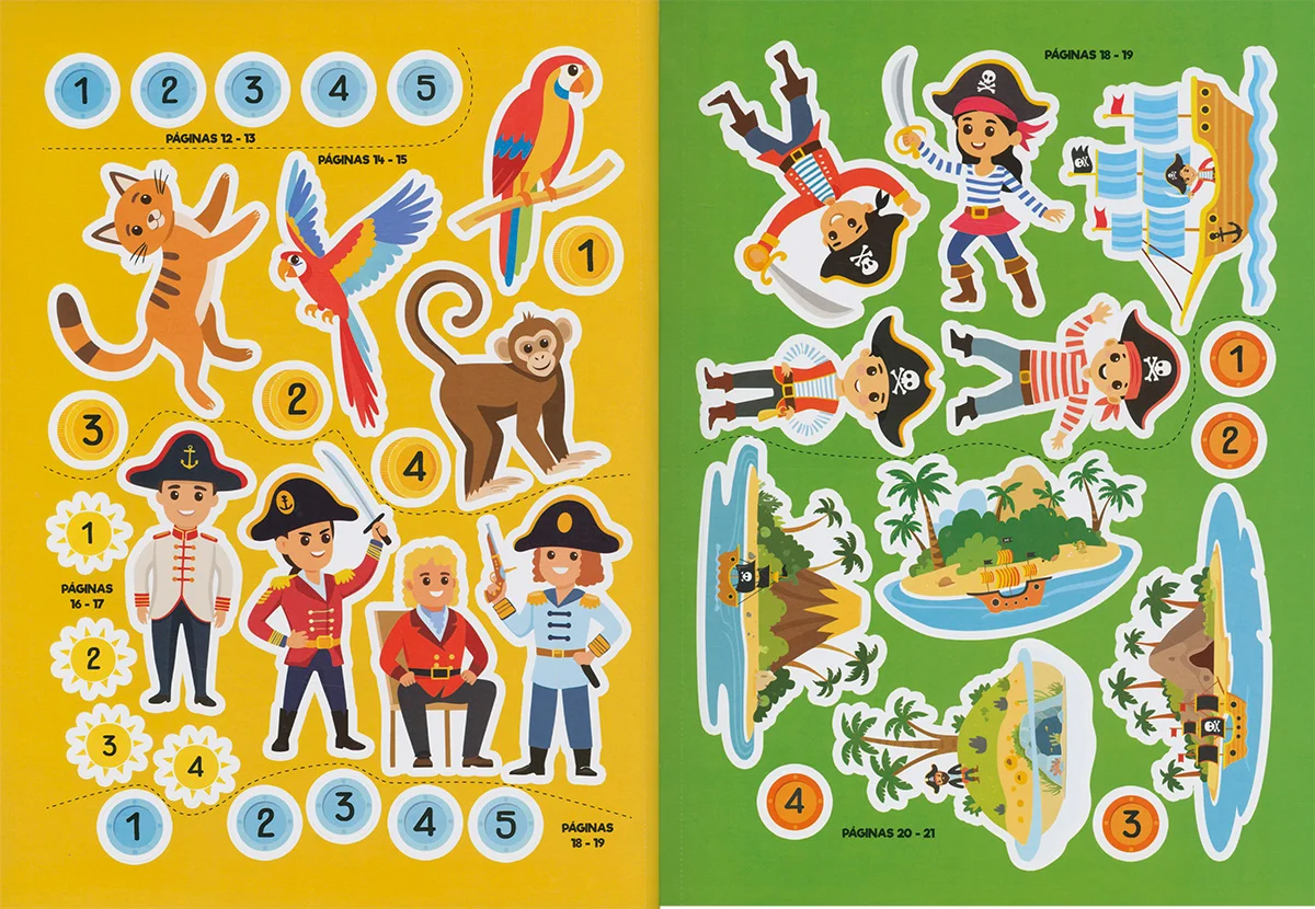 Piratas de Récord con Pegatinas - Imagen 3