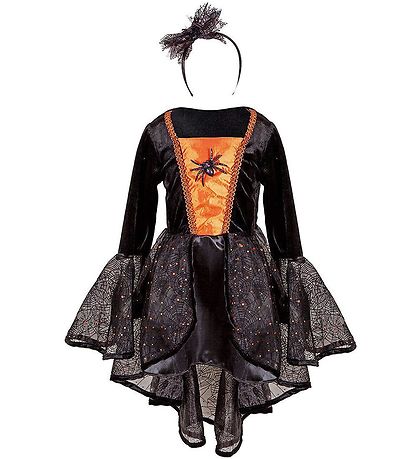 Disfraz bruja negro y naranja - Imagen 2