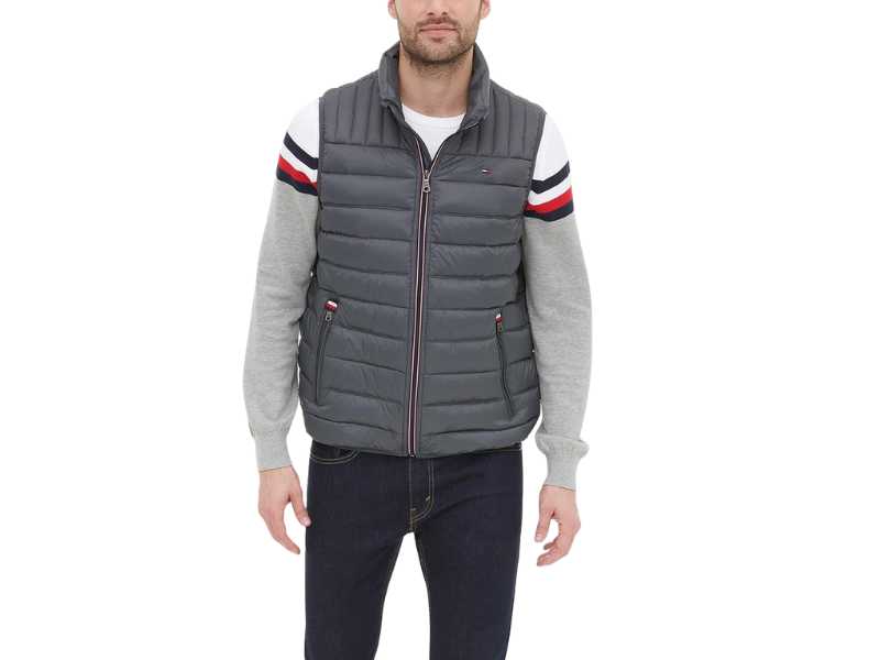 Tommy Hilfiger Chaleco Large acolchado ligero Carbón Talla L